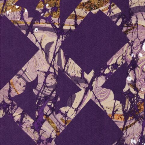 Modal Satin Ajrak Marble Print