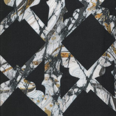 Modal Satin Ajrak Marble Print