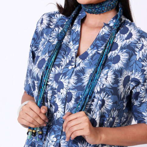 Silk Printed Cord Belt