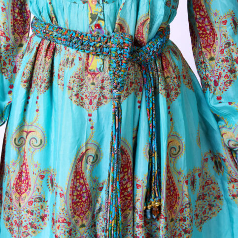 Silk Printed Cord Belt