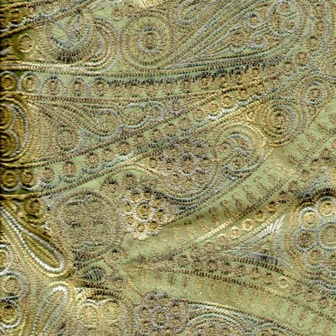 Spun Silk Mughal Embroidered