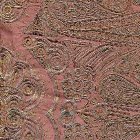 Spun Silk Mughal Embroidered