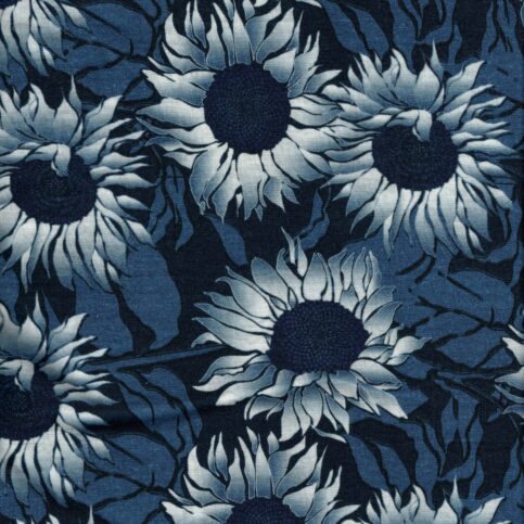 Cotton Voile Sunflower Print