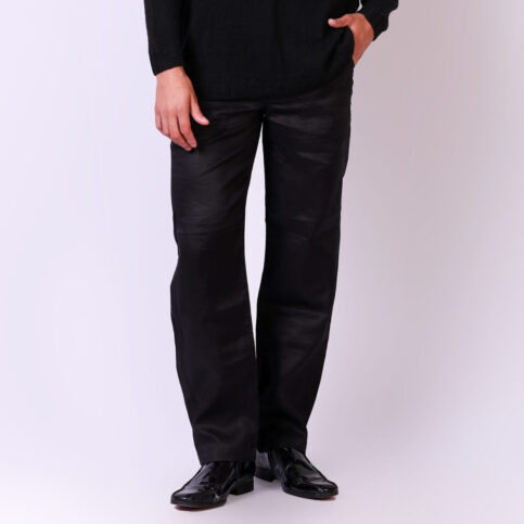 Linen Blend Drawstring Pant-Essential