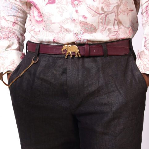 Belt with Elephant Buckle