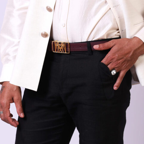 Belt with Zodiac Buckle (Gemini)