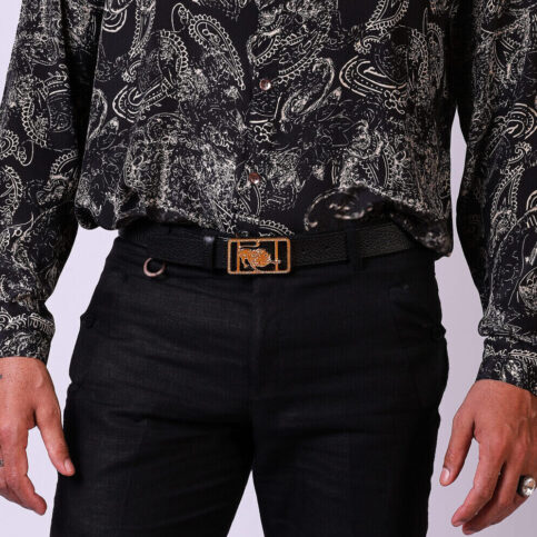 Belt with Zodiac Buckle (Leo)