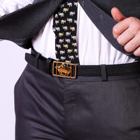 Belt with Zodiac Buckle (Tarus)