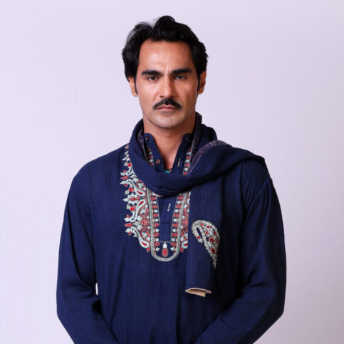 Cotton Cheese Cloth Embroidered Muffler