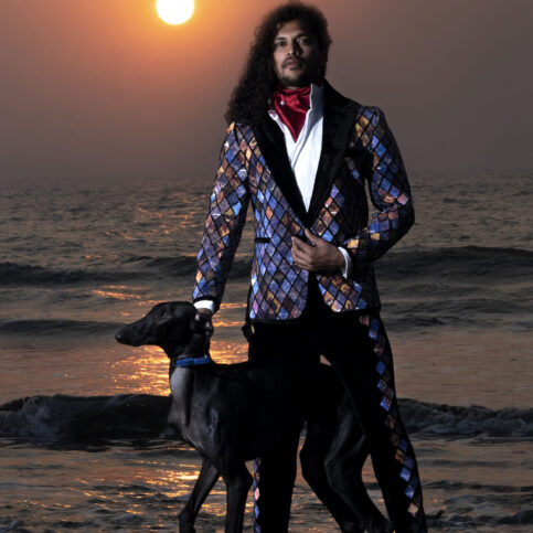Mens Lenticular Tuxedo Suit