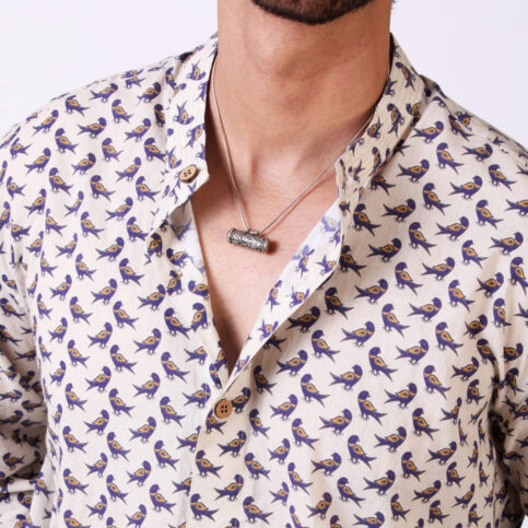 Large Filigree Silver Tavis (HATHI)