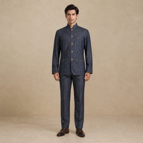 Versatile neru or western collar unlined jacket