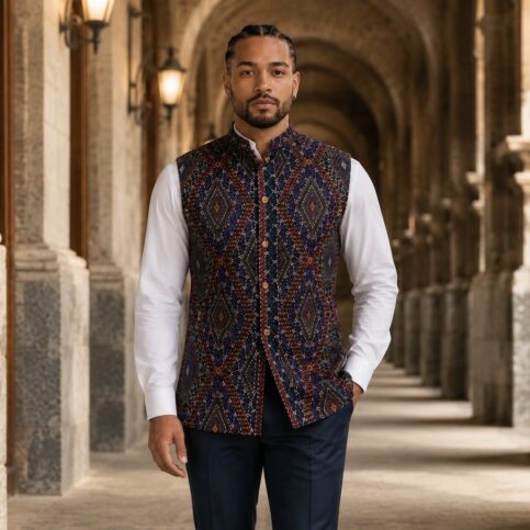 Mens tribal banjara embroidered coti